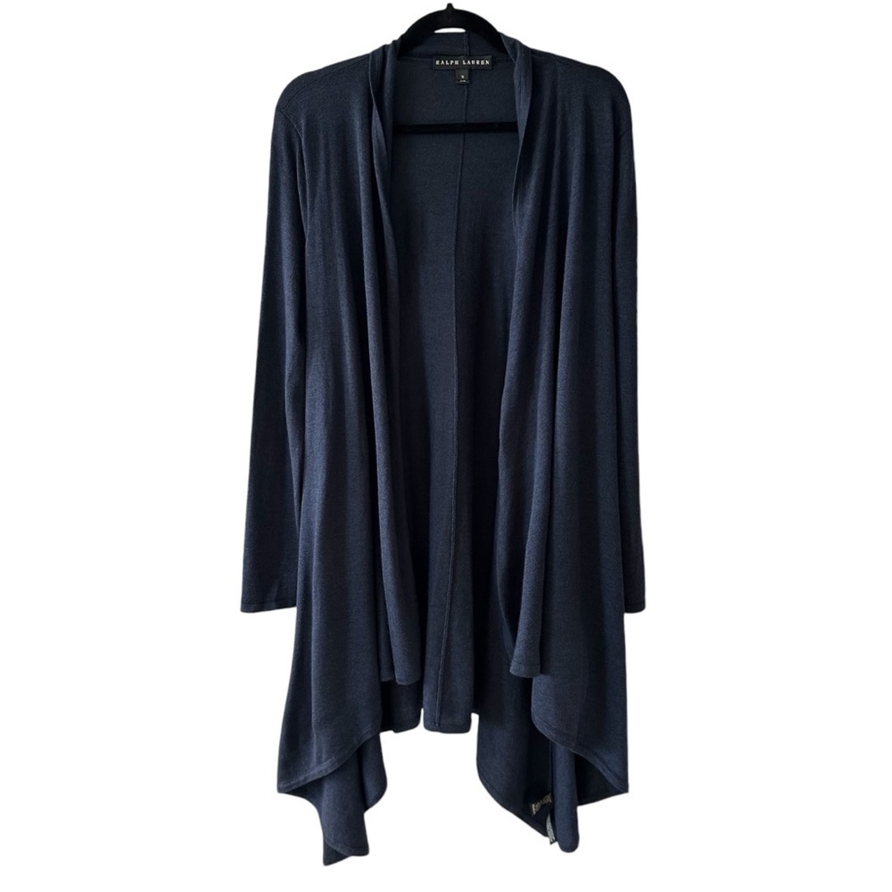ralph lauren black label cashmere silk blend longline cardigan